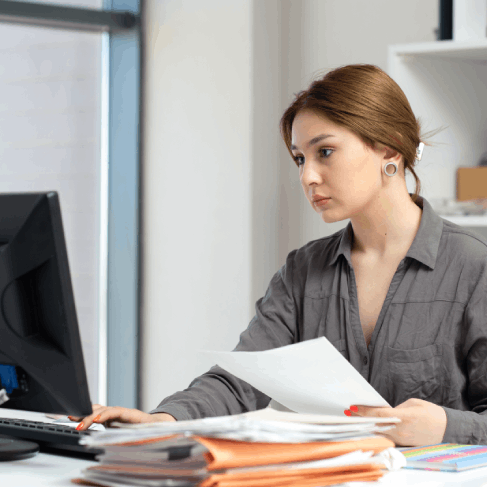 Customer using affordable Marriage Certificate Translation Services in New York prepared by certified translators.