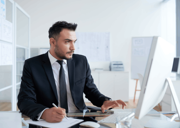 Expert legal translator in New York working on a complex legal document to ensure precise and accurate translation.