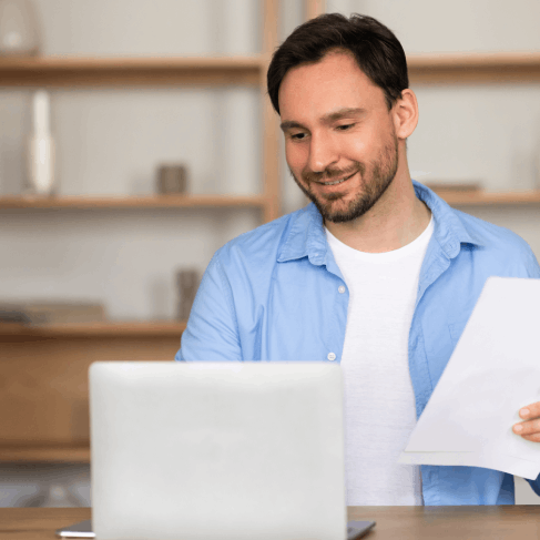 A client benefiting from certified document translation in New York by experienced human translators at no extra cost.