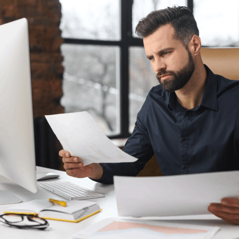 Customer benefiting from expert USCIS document translation services in New York, ensuring timely submission and acceptance.