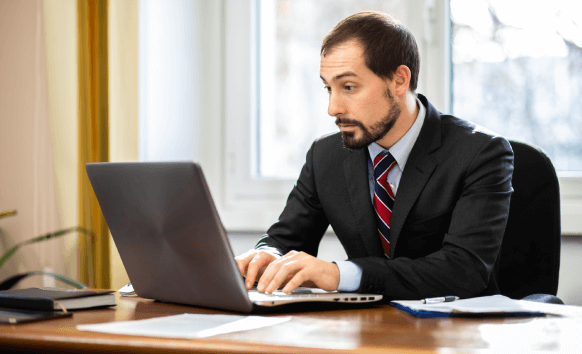 A translator working on a fast, reliable USCIS translation in New York, helping a customer submit immigration forms on time.